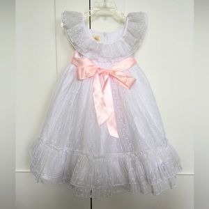 New Laura Ashley toddler Elegant Flower Girls Toddler Party Princess Dress